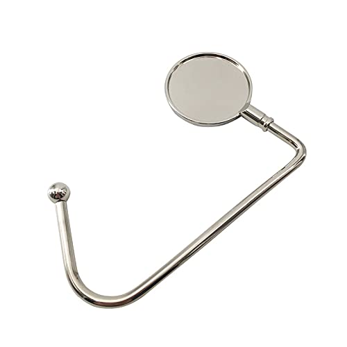 SCCFMM 20 Pack Sublimation Blank Purse Hook Hanger, DIY Heat Transfer Print Metal Hook Long Handbag Hanger for Table Desk,Portable Bag Holder Under Counter Handbags Hook for Women Girl