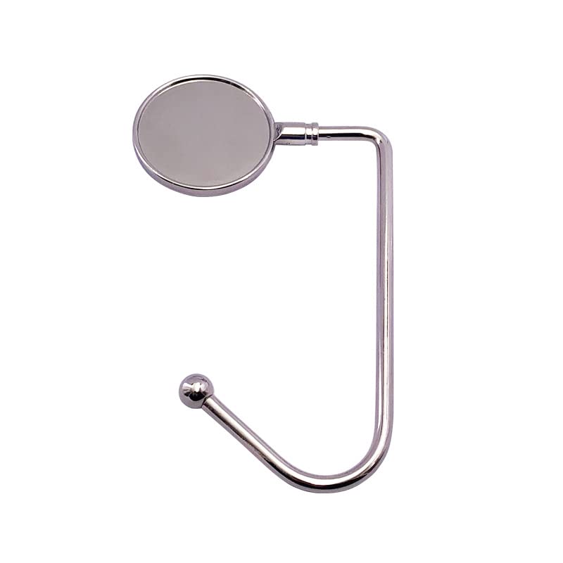 SCCFMM 20 Pack Sublimation Blank Purse Hook Hanger, DIY Heat Transfer Print Metal Hook Long Handbag Hanger for Table Desk,Portable Bag Holder Under Counter Handbags Hook for Women Girl