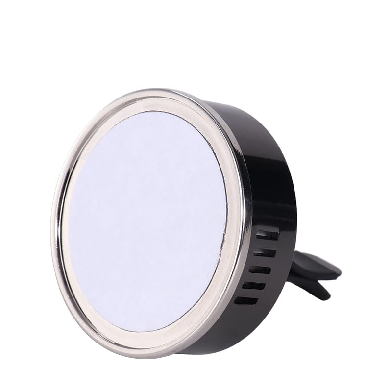 20 PCS Sublimation Blank Essential Oil Car Diffuser Vent Clip, Sublimation Car Aromatherapy Diffuser Locket Air Freshener with 20 Refill Pads For DIY Heat Transfer Print