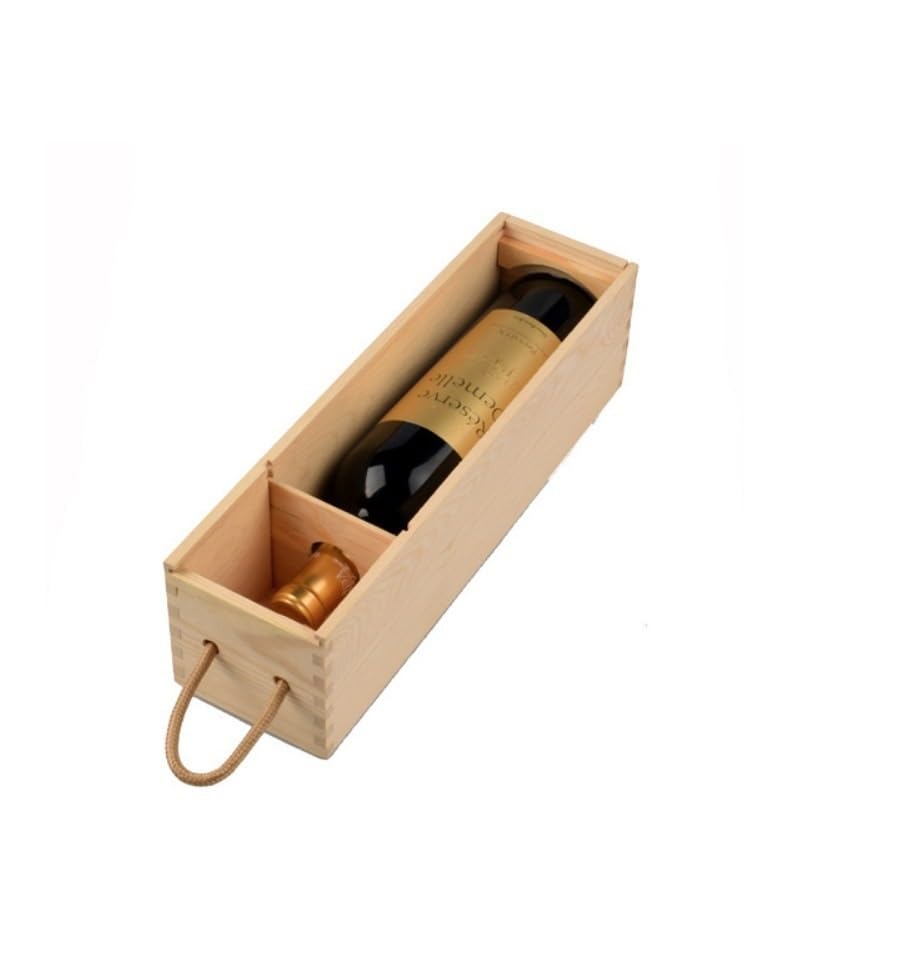 2 Pack Sublimation Blank Wooden Red Wine Boxes with Sublimation MDF Parts for DIY Heat Transfer Print Crafts, Gifts, Birthday and Party Wedding Staff Employee Appreciation Father Day Gift