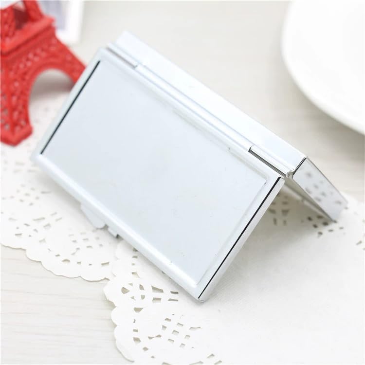 20pcs Rectangle 3 Compartment Sublimation Blank Pill Box Metal Medicine Pill Case One Week,DIY Print Portable Pocket or Purse Pill Box for Sublimation Print