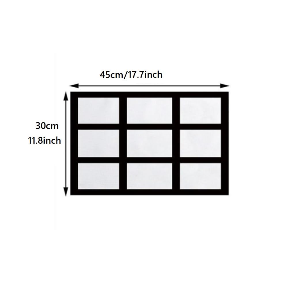 30 Pieces Sublimation Blank 9 Panel Placemats Wedding Party Linen Cotton DIY Heat Transfer Print Placemat Dining Table Place Mat for Kitchen Table