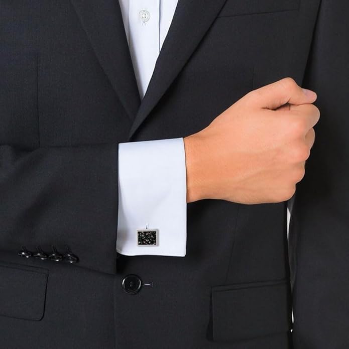 40 Pcs Sublimation Blanks Metal Cufflink DIY Heat Transfer Cuff Buttons Sublimation Blank DIY Shirt Cuff Links for Wedding Business and Daily Wear