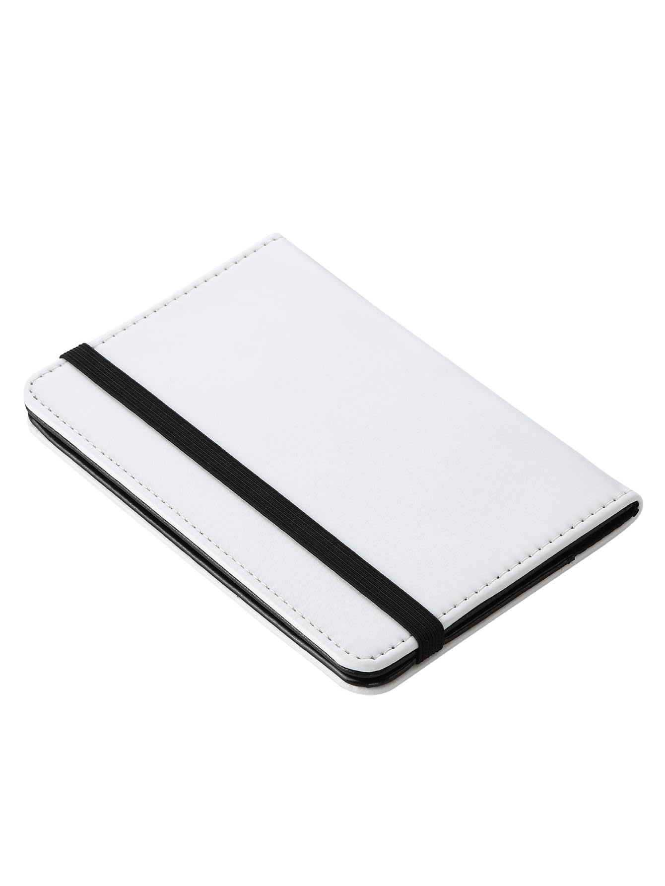 10 pieces DIY Sublimation Blank Passport Holder Covers, Black PU Leather Travel Passports Book Holder Wallet Cover DIY Heat Transfer Print for Passport, Business Cards, Credit Cards