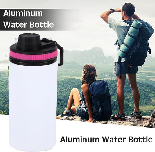 10 Pack 600ml/20oz Sublimation Blank Water Bottle Sublimation Outdoor Sports Water Bottle With Color Lids Covers Sublimation Straight Portable Water Bottles For DIY Heat Transfer Print