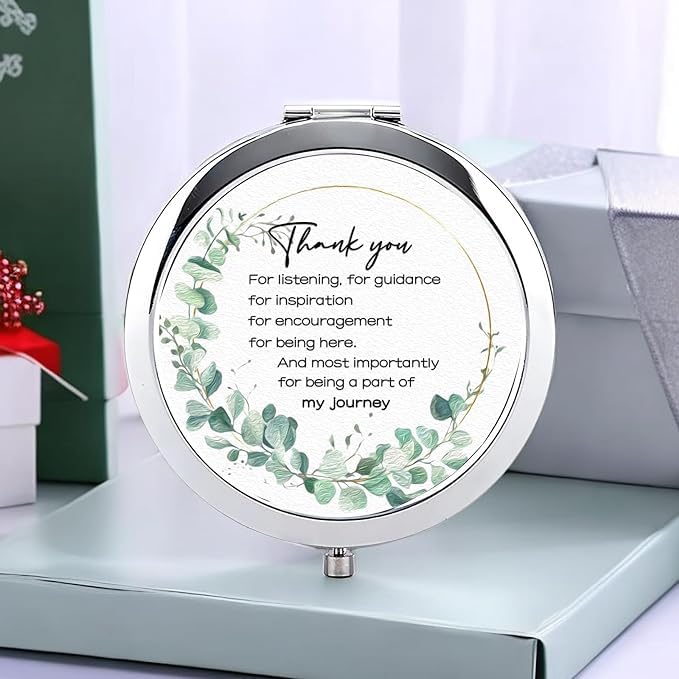 SCCFMM 10pieces Sublimation Pocket Makeup Mirror with 2 x 1x Magnification Sublimation Metal Compact Mirror Sublimation Travel Makeup Mirror for Women Men Home Travel Use