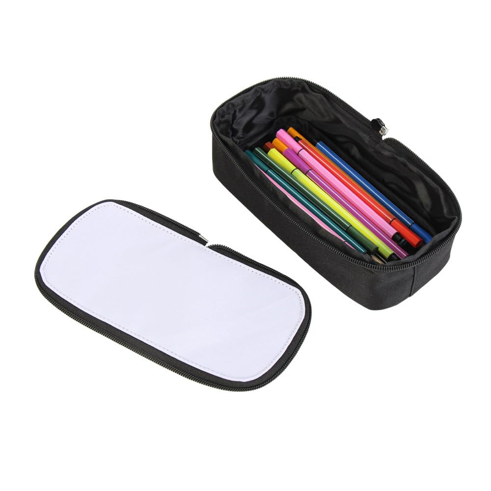 SCCFMM 10Pcs Sublimation Blanks Pencil Case Bags,Travel Makeup Bag Organizer Make Up Bag Removable Lid Design Subliamtion Blank Makeup Bag With Zipper Toiletry Bag DIY Craft Heat Transfer Print (Red)