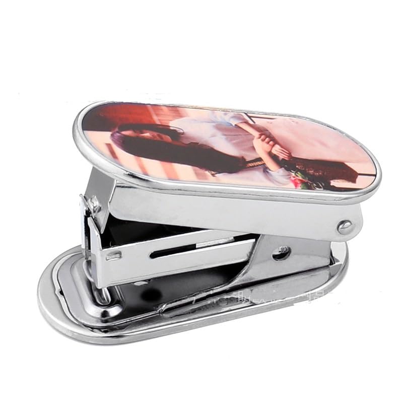 10 PCS Sublimation Blank Mini Stapler Portable Small Staplers DIY Heat Transfer Print Mini Stapler Hand Held Tiny Desk Staplers for Office and School Supplies