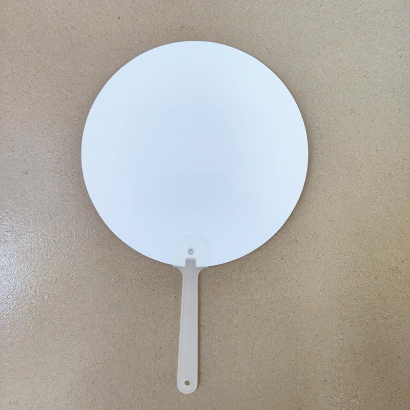 40 Pieces Sublimation Blank Church Fans Handheld Set, Double-Sided Sublimation Fans,PET Plastic Blank Handheld Fan for Church Parties and Crafting for DIY Heat Transfer Print