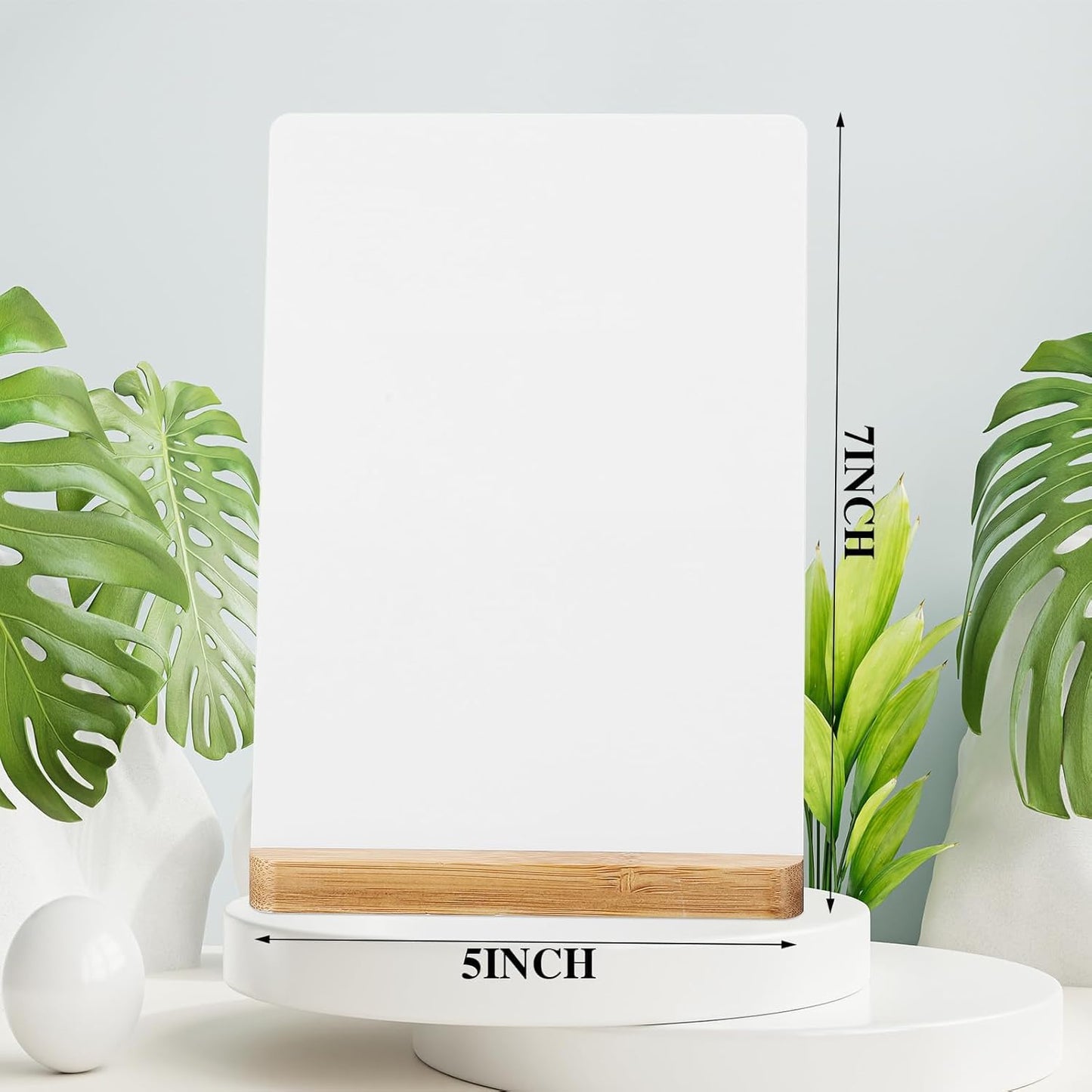 SCCFMM 8 Pack Sublimation Blank Photo Frames Metal Aluminium Wall Picture with Wood Base DIY Photo Prints for Family Happy Wedding Holiday Desktop Party Gift Decoration(5×7inch)
