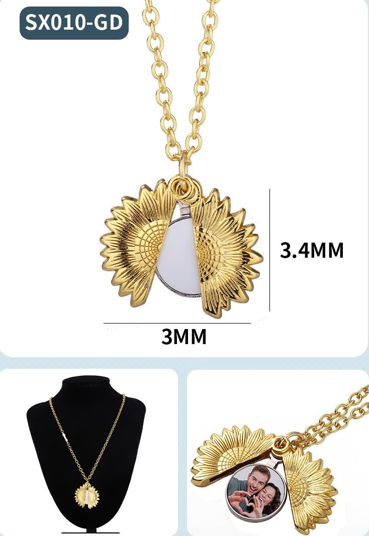 SCCFMM 20 set Sublimation Blank Necklace with Chain Set Blank Pendant Necklace Rhinestone Wing Shape Bezel Pendant Tray With Sublimation Aluminium Sheet for DIY Heat Transfer Print
