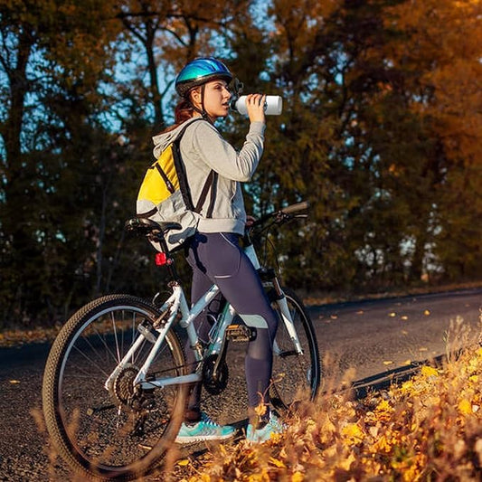 10 Pack, 20oz Sublimation Water Bottle Blanks, 600ML Sports Sublimation Aluminium Bicycle Bottle With 2 Lids Portable Outdoor WaterBottle for Print