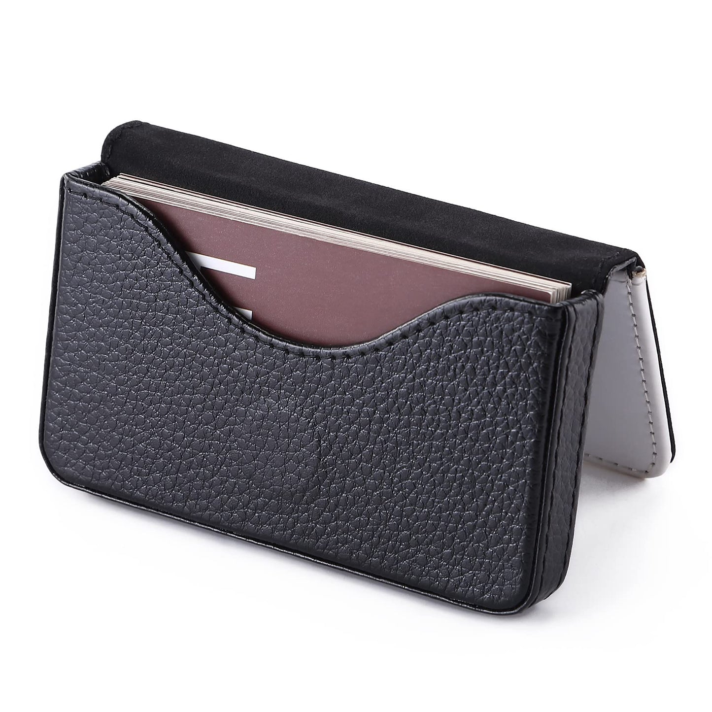 SCCFMM 12 Pieces Sublimation Blank Business Card Holder PU Leather Name Card Case Pocket DIY Heat Transfer Blank Wallet Coin Purse Card Holder Case for Men Women