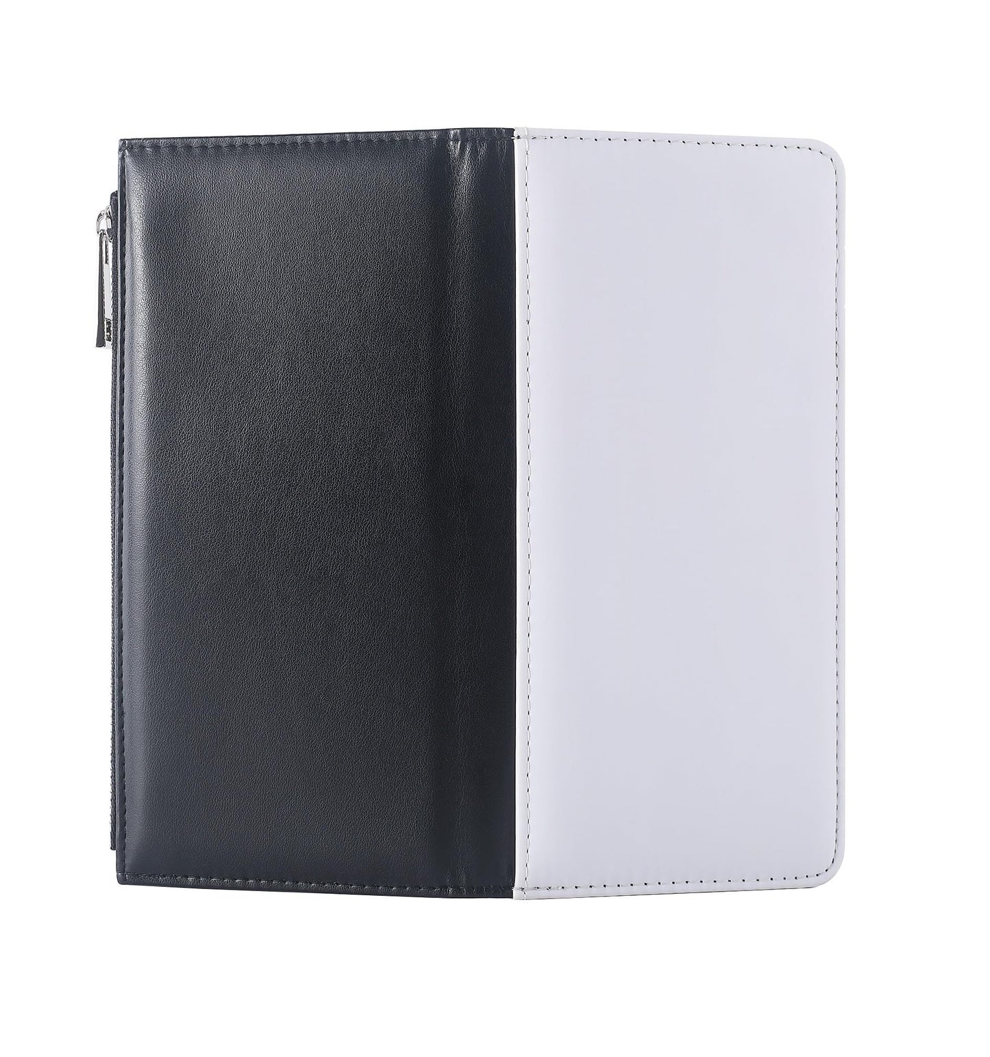 SCCFMM 5 pieces Sublimation Blank Long Coin Purse Larger Capacity Women Zipper Wallet PU Leather Coin Credit Card Holder Travel Bag For Diy Crafts Heat Transfer Print