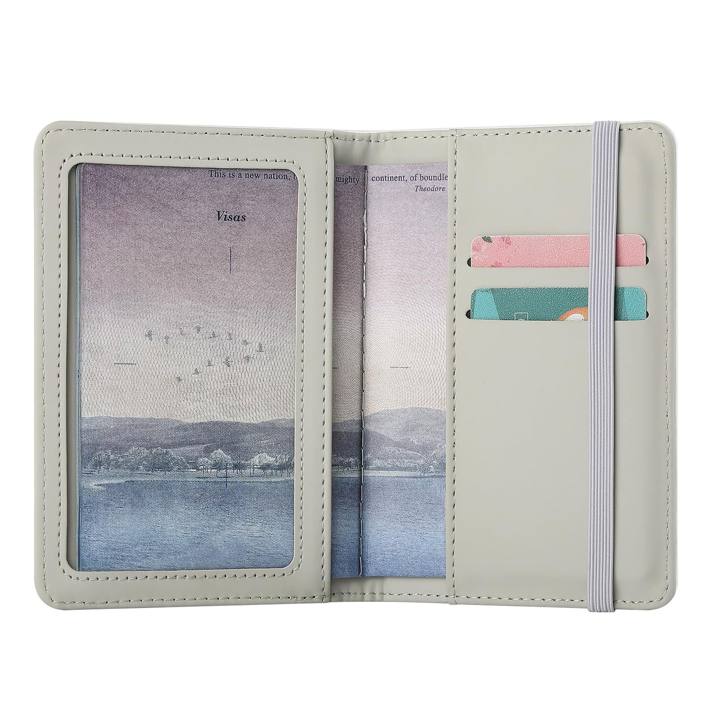10 pieces DIY Sublimation Blank Passport Holder Covers, PU Leather DIY Heat Transfer Travel Passports Book Holder Wallet Cover for Passport, Business Cards, Credit Cards