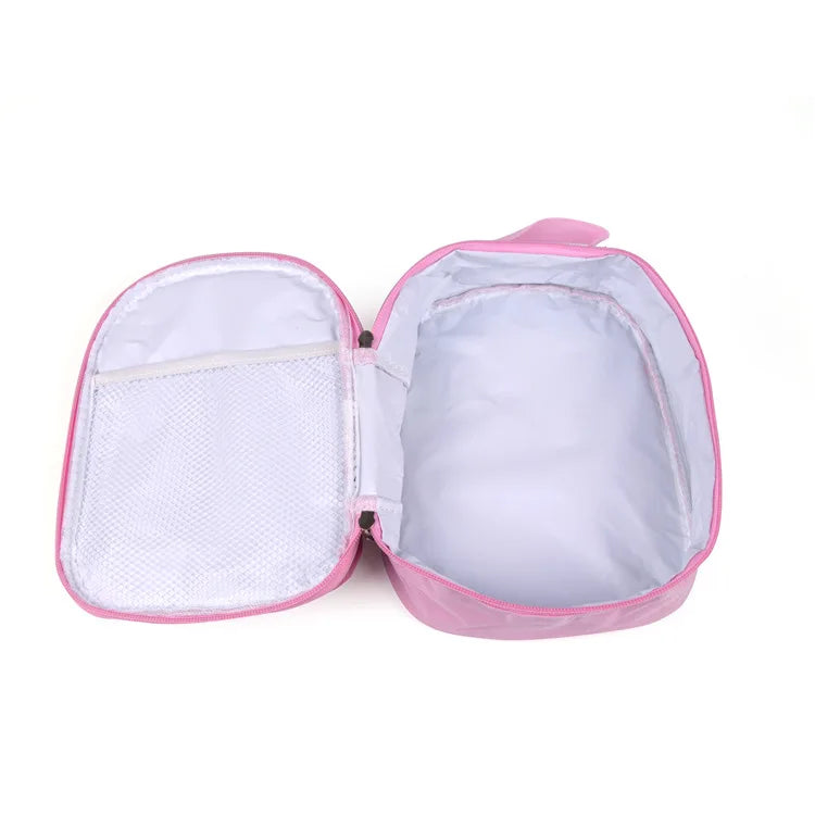6pcs Sublimation Blank Insulated Lunch Bag Tote Travel Picnic Handbags Lunch Box Thermal Bag For Heat Transfer Print