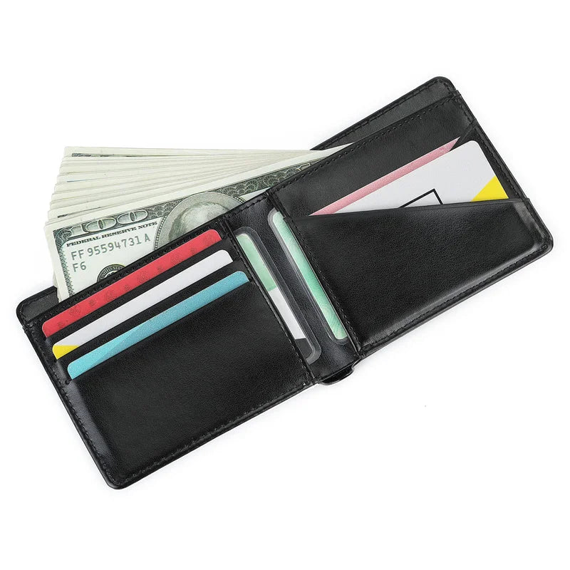 10pcs PU Leather Sublimation Blank Hand Bag Wallet Clip Purse Multi Card Holder with Pocket for Men and Women Gift