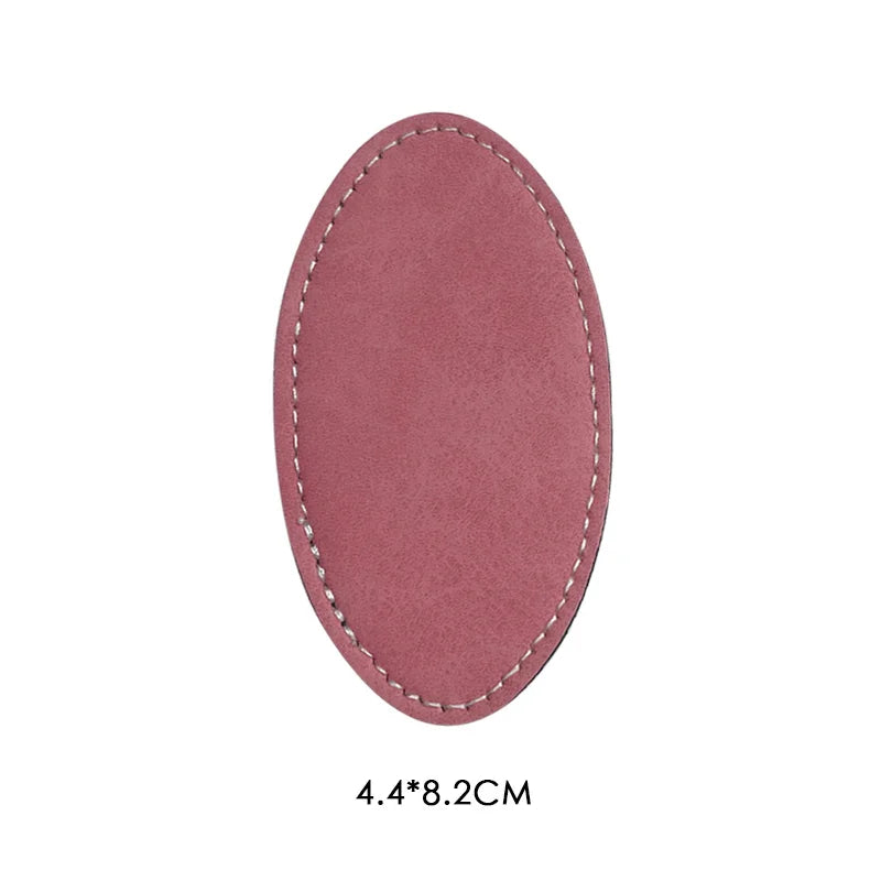 10pcs PU Pin Brooches Wedding Bouquet Pin Oval Shape Badge Leather Pin Brooch For Name Photo Printed