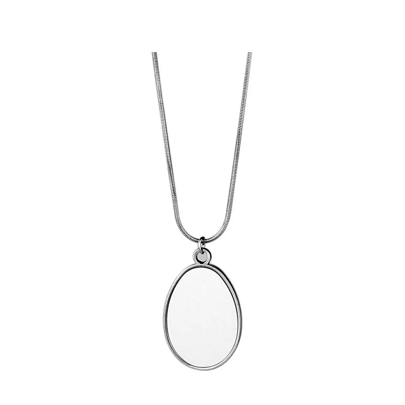 10pcs Angle Wing Pendant Necklace Sublimation Necklaces Heart Pendants Jewelry For Custom Anniversary&Valentine's Day Gift