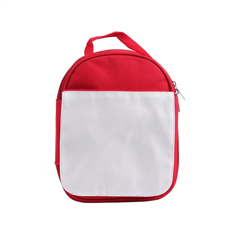 6pcs Sublimation Blank Insulated Lunch Bag Tote Travel Picnic Handbags Lunch Box Thermal Bag For Heat Transfer Print