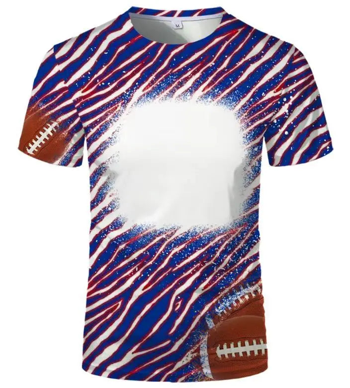 Sublimation Tshirts Family Tee Tops Polyester Clothes Blank T-shirts O-Neck Plus Size 6XL Tee Shirt For Heat Transfer Print