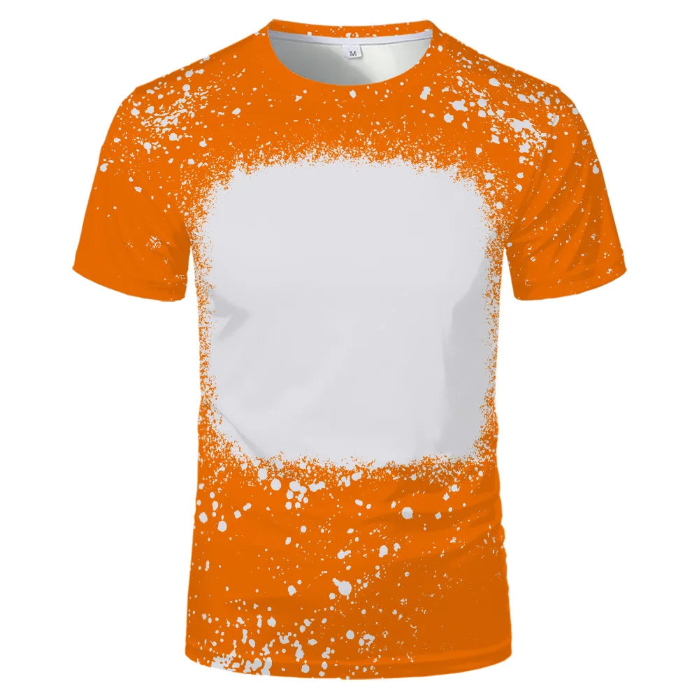 Sublimation Blank Polyester T-shirt Adult Kids Summer Casual Short Sleeve Round Neck Tops Tees Clothing for DIY Personalized