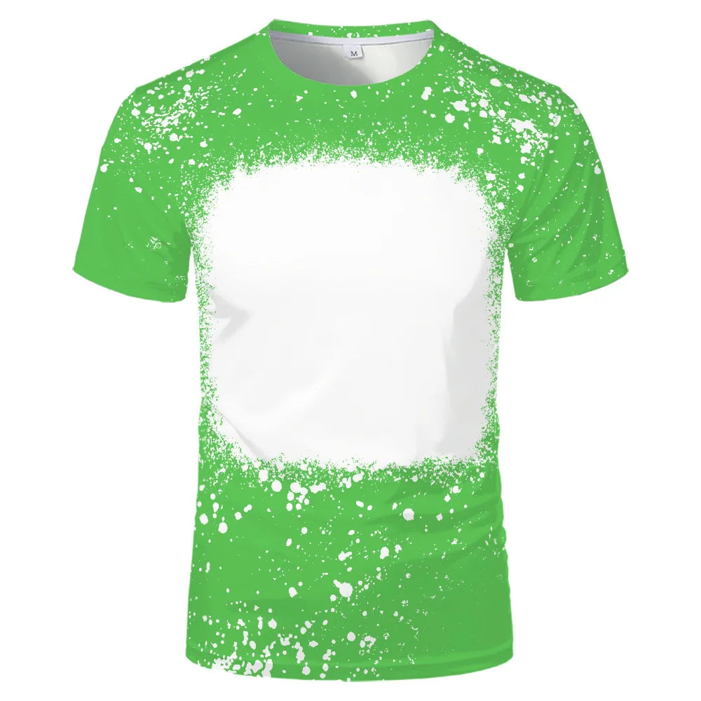 Sublimation Blank Polyester T-shirt Adult Kids Summer Casual Short Sleeve Round Neck Tops Tees Clothing for DIY Personalized