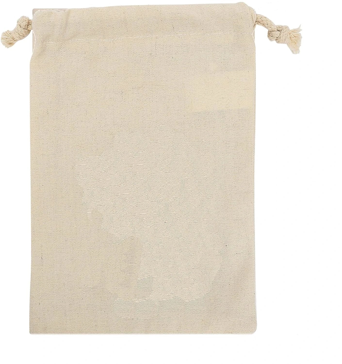 20pcs Sublimation Blank Linen Gift Bag New Year Christmas Tree Hanging Money Bags Promotional Drawstring Bags For Heat Transfer Print