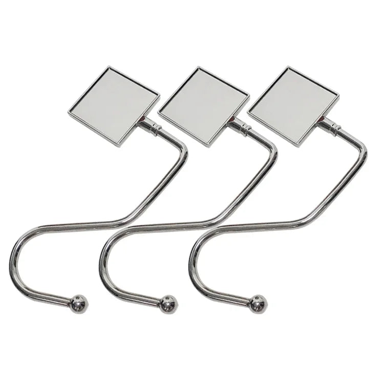 20pcs Sublimation Blank Metal Hooks Table Bag Hanger Lady Women Men Handbag Holder Craft Christmas Gifts for Custom Printing Logo