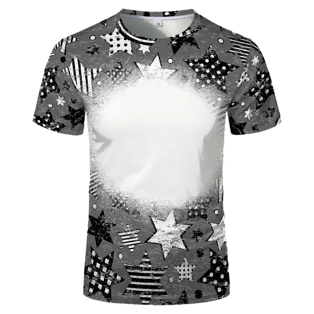 Korean Style Tshirts Women Men Summer Oversize Clothing O Neck Polyester Unisex Tops Subliation Blanks For Custom Team Tops