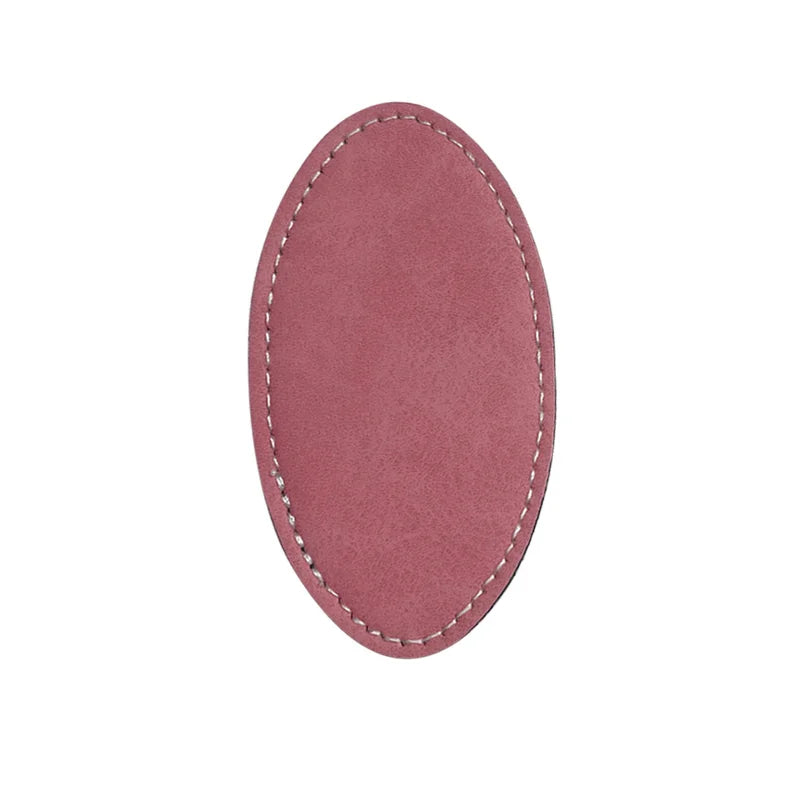 10pcs PU Pin Brooches Wedding Bouquet Pin Oval Shape Badge Leather Pin Brooch For Name Photo Printed
