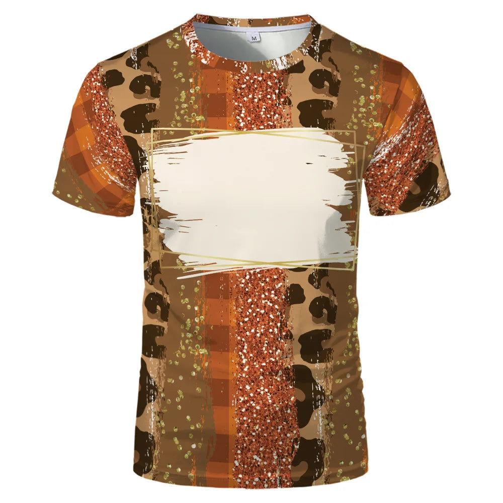 Woman T-Shirts Casual Loose Tops Polyester Tee shirt Sublimation Blank Short Sleeve For Heat Tranfer Printing Photo Text