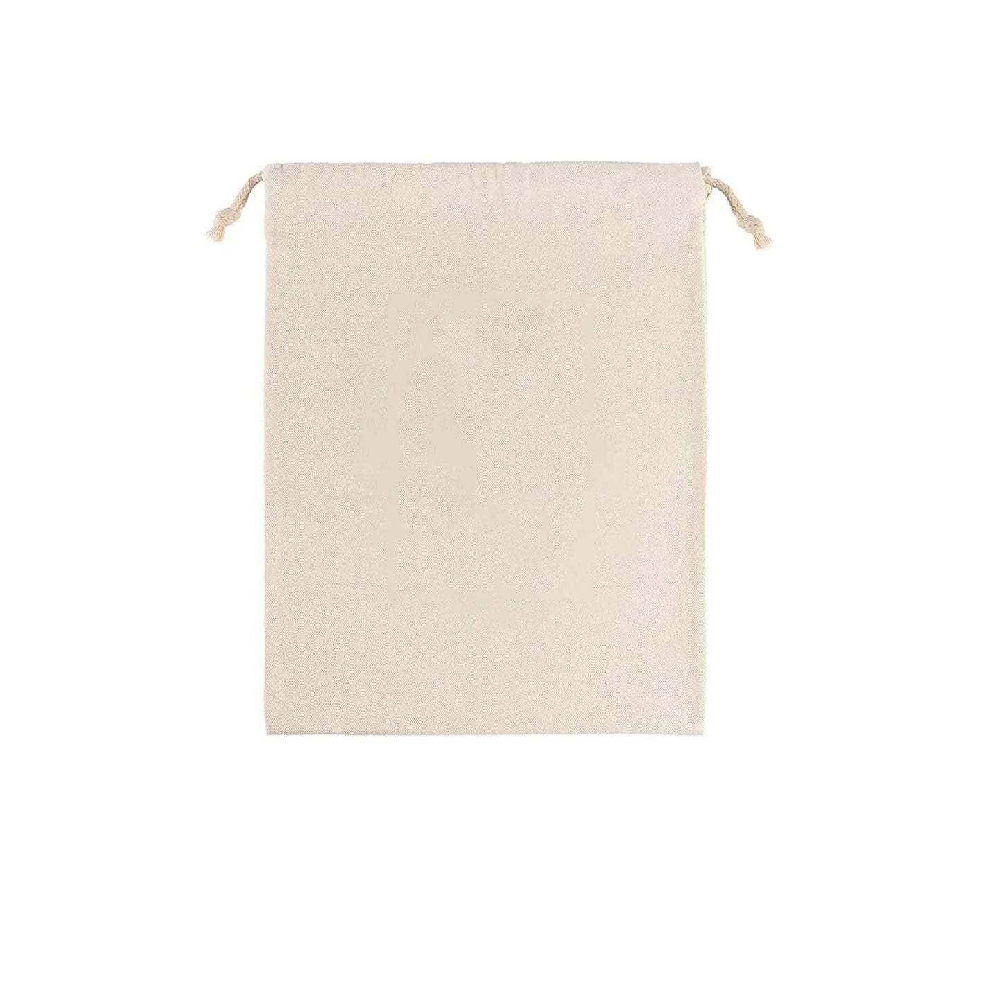 20pcs Sublimation Blank Linen Gift Bag New Year Christmas Tree Hanging Money Bags Promotional Drawstring Bags For Heat Transfer Print