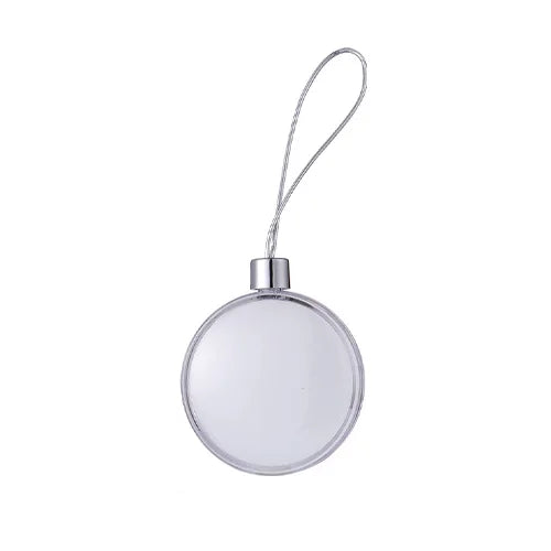 10pcs Sublimation Blank Christmas Pendant Xmas Keychain Ornaments Plastic Acrylic Christmas Snowflake Stars For Christmas Decoration
