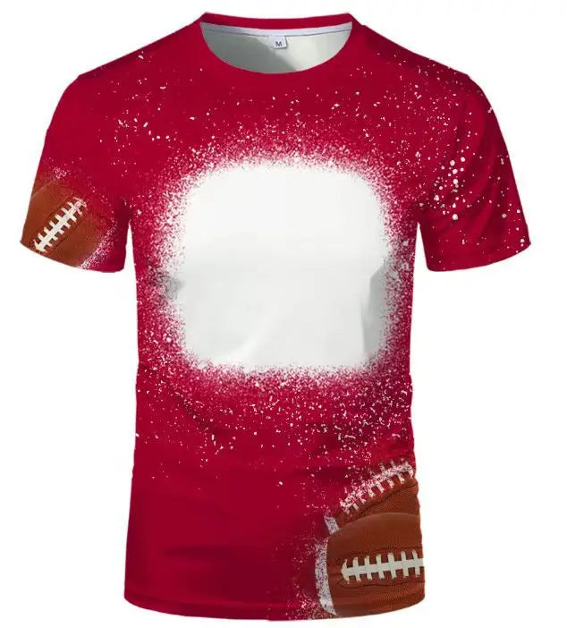 Sublimation Tshirts Family Tee Tops Polyester Clothes Blank T-shirts O-Neck Plus Size 6XL Tee Shirt For Heat Transfer Print