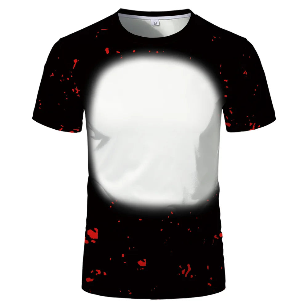 Sublimation Blank Polyester T-shirt Adult Kids Summer Casual Short Sleeve Round Neck Tops Tees Clothing for DIY Personalized