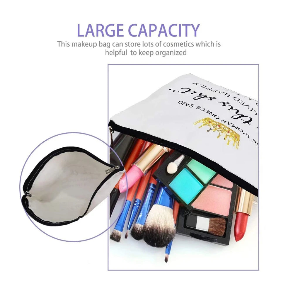 5pcs Polyester Women Wristlets Cosmetic Sublimation Blank Makeup Bag with Zipper Travel Portable Storage Bags For Heat Transfer Print