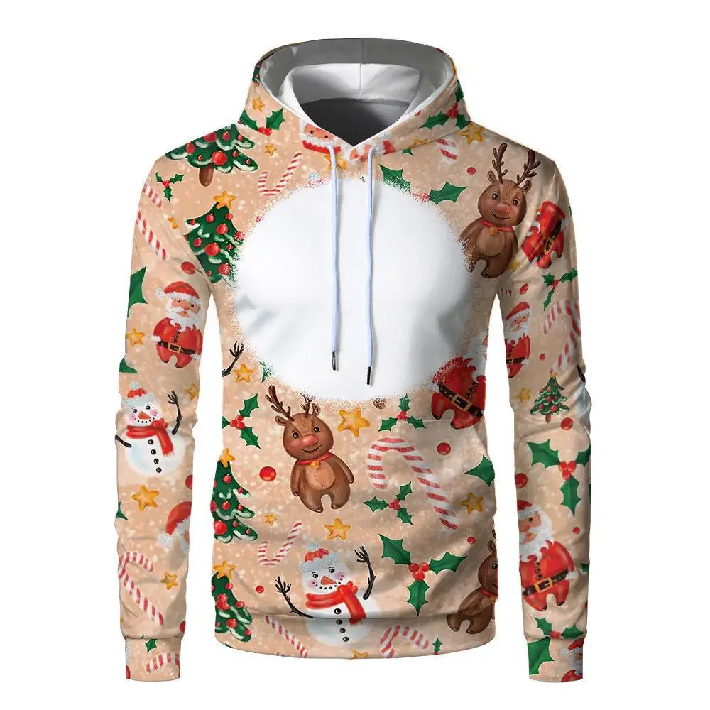 Sublimation Hoodies Blanks 100% Polyester Sweatshirt Pullover Wholesale Loose Clothes for Heat Transfer Print
