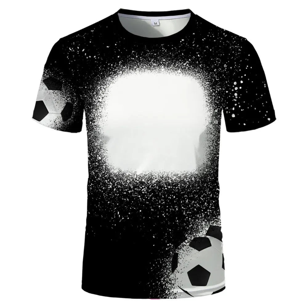 Sublimation Tshirts Family Tee Tops Polyester Clothes Blank T-shirts O-Neck Plus Size 6XL Tee Shirt For Heat Transfer Print