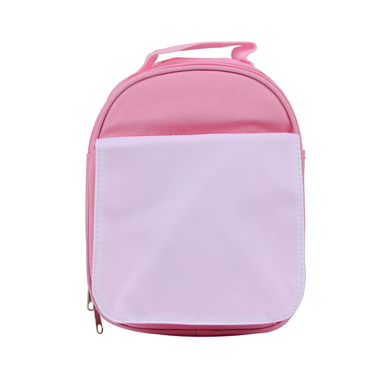 6pcs Sublimation Blank Insulated Lunch Bag Tote Travel Picnic Handbags Lunch Box Thermal Bag For Heat Transfer Print
