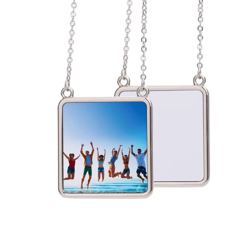 10pcs Angle Wing Pendant Necklace Sublimation Necklaces Heart Pendants Jewelry For Custom Anniversary&Valentine's Day Gift
