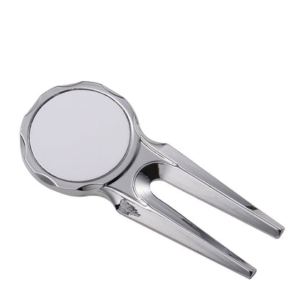 30pieces Sublimation Blank Golf Fork Divot Repair Tool Divot Tool and Ball Marker, DIY Heat Transfer Print Gift Ideas Golf Fork Multitool for Men Golfers