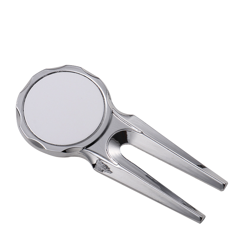 30pieces Sublimation Blank Golf Fork Divot Repair Tool Divot Tool and Ball Marker, DIY Heat Transfer Print Gift Ideas Golf Fork Multitool for Men Golfers