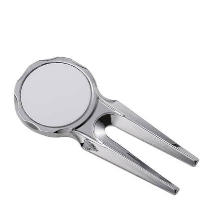 30pieces Sublimation Blank Golf Fork Divot Repair Tool Divot Tool and Ball Marker, DIY Heat Transfer Print Gift Ideas Golf Fork Multitool for Men Golfers