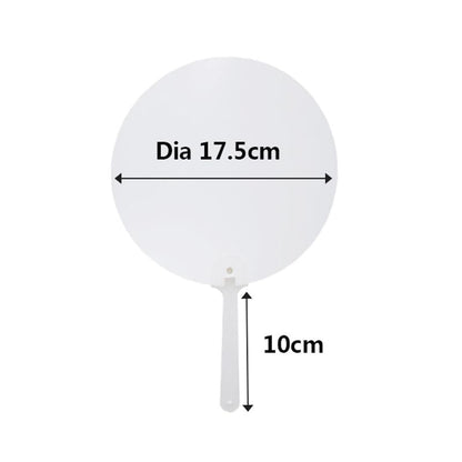 40 Pieces Sublimation Blank Church Fans Handheld Set, Double-Sided Sublimation Fans，PET Plastic Blank Handheld Fan for Church Parties and Crafting for DIY Heat Transfer Print