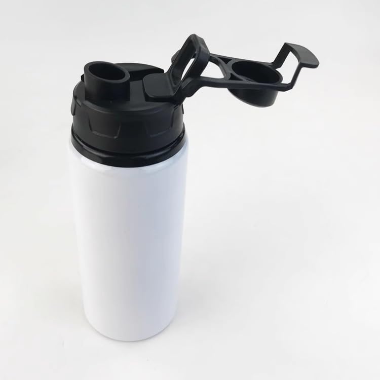 SCCFMM 8 Pack 20 oz Sublimation Blank Tumblers Outdoor Sport Bottles Aluminium Water Bottle with Color Straw Lid Blank Tumbler Heat Tape for DIY Heat Transfer