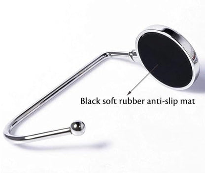 SCCFMM 20 Pack Round Sublimation Blank Purse Hook Hanger, Metal Hook Long Handbag Hanger for Table Desk,Portable Handbags Hook with Aluminium Parts for Heat Transfer Print (Rose Gold)