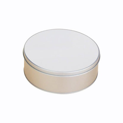 5 Pieces Sublimation Blank Metal Candy Tin Box with Lid Metal Trinket Tins Container Round Shape for DIY Heat Transfer Print