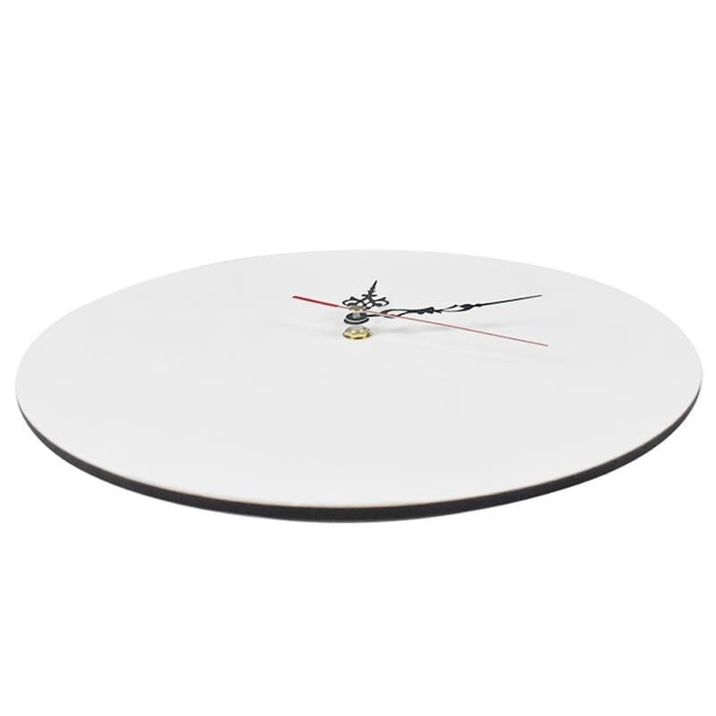 3 Pcs Sublimation Blanks Wall Clock, 11.8" Round Sublimation Wall Clocks Silent Non-Ticking Easy to Read Battery Operated Decorative Wall Clock for Home Kitchen Office School Hotel