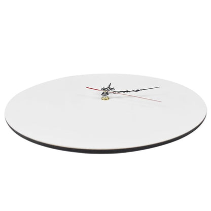 3 Pcs Sublimation Blanks Wall Clock, 11.8" Round Sublimation Wall Clocks Silent Non-Ticking Easy to Read Battery Operated Decorative Wall Clock for Home Kitchen Office School Hotel